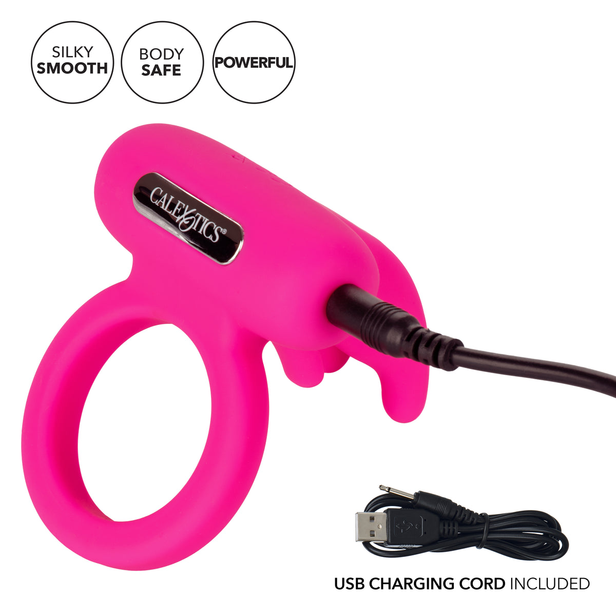 Silicone Rechargeable Triple Clit Flicker by CalExotics from LoveMart Co.