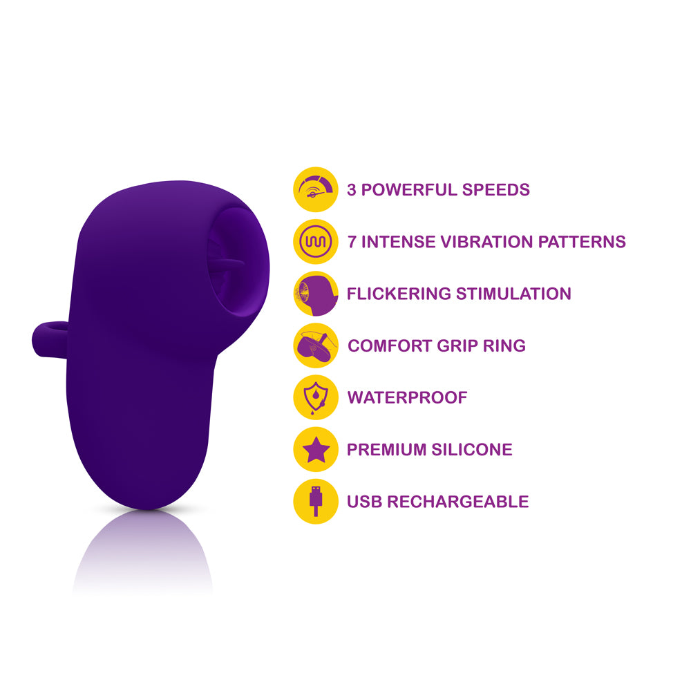 Kenley Flickering Finger Vibe - Violet by Viben from LoveMart Co.