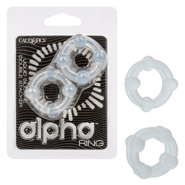 Alpha Liquid Silicone Double Stacker by CalExotics from LoveMart Co.
