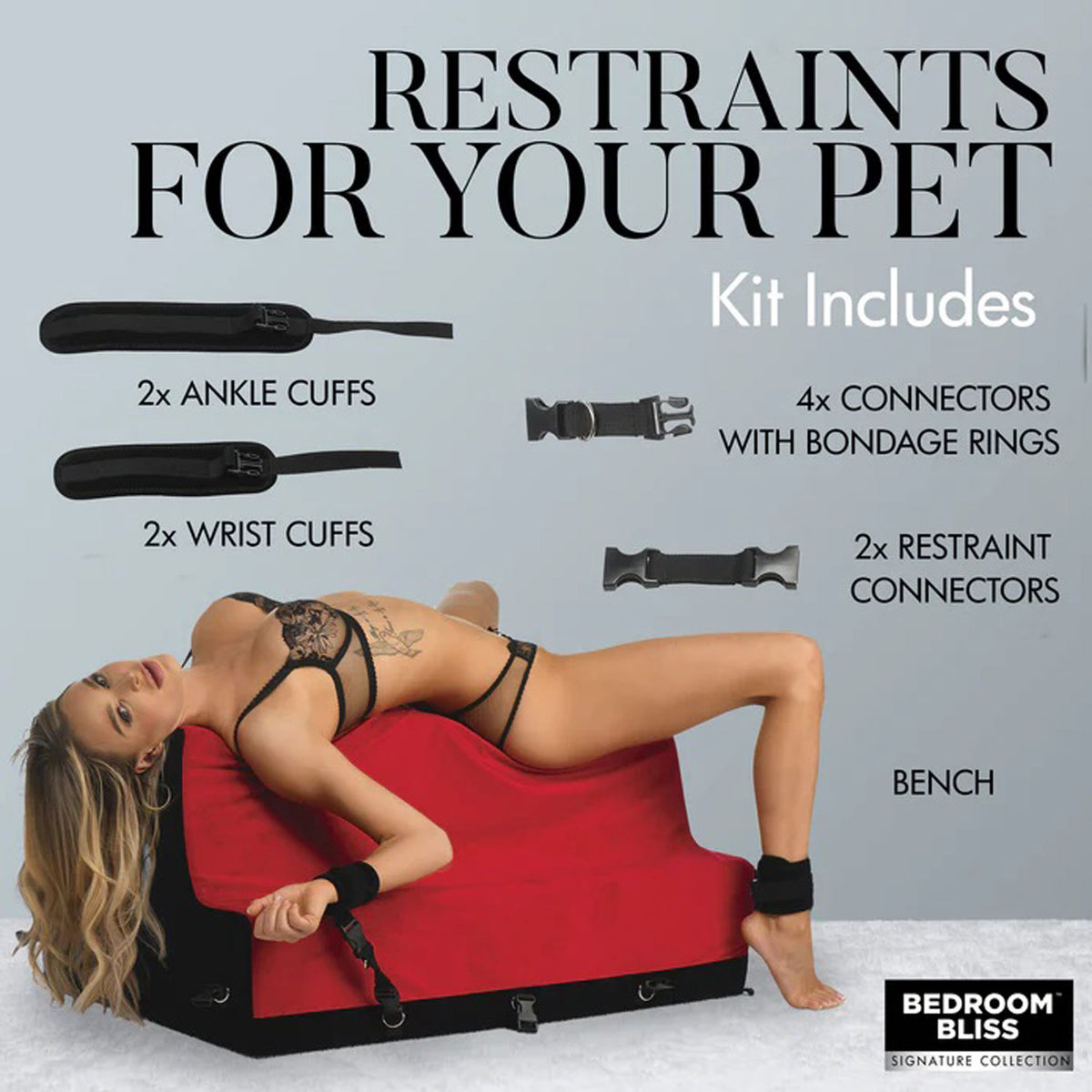 Lover's Bondage Bench by XR Brands from LoveMart Co.