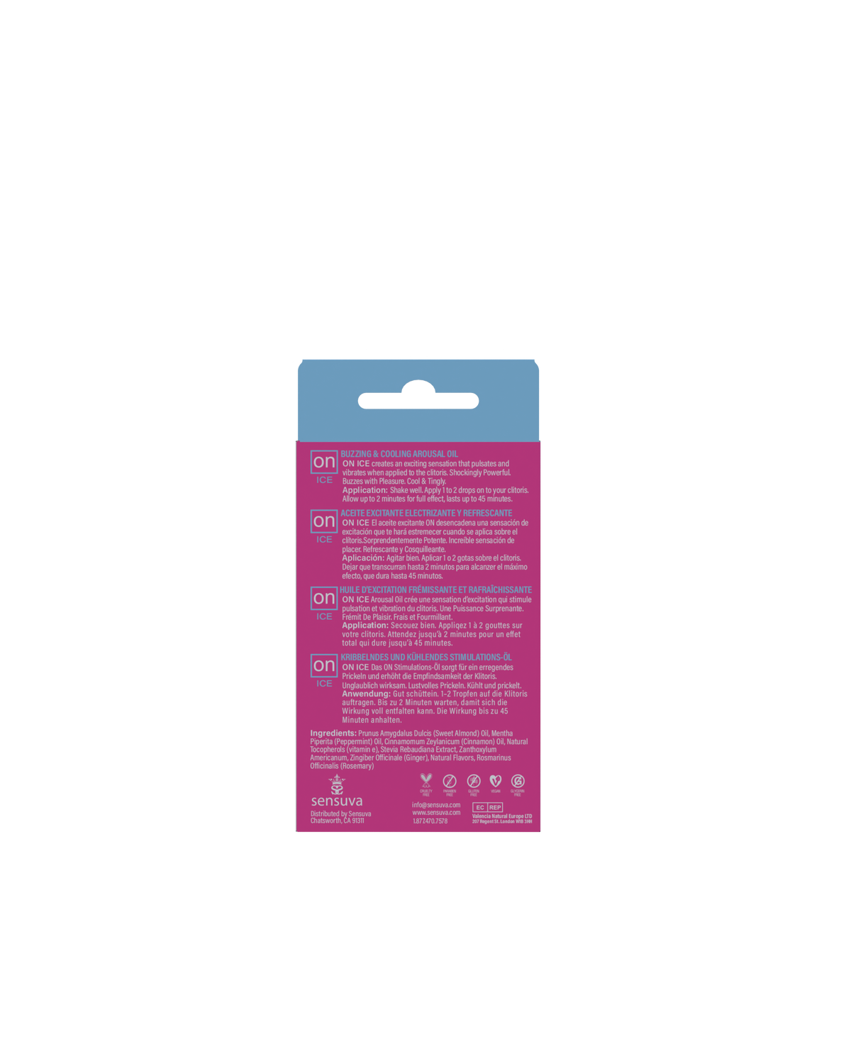 On Ice Buzzing and Cooling Arousal Oil 5ml by Sensuva from LoveMart Co.