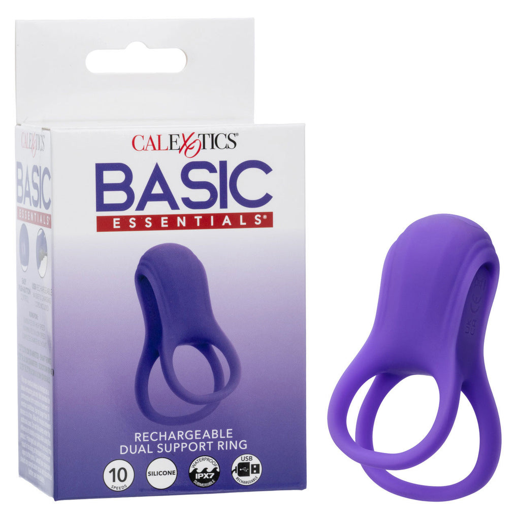 Basic Essential Rechargeable Dual Support Ring by CalExotics from LoveMart Co.