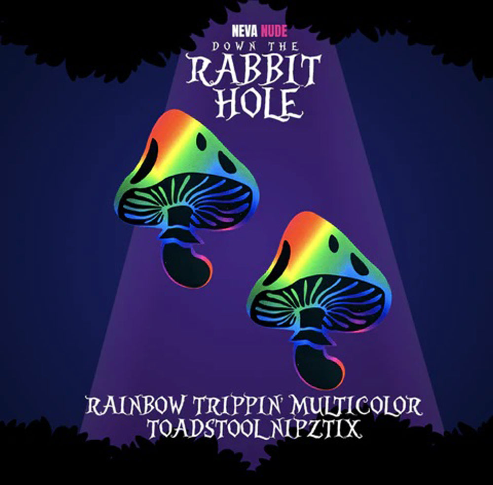 Trippin' Psychedelic Toadstool Nipple Cover Pasties by Neva Nude from LoveMart Co.