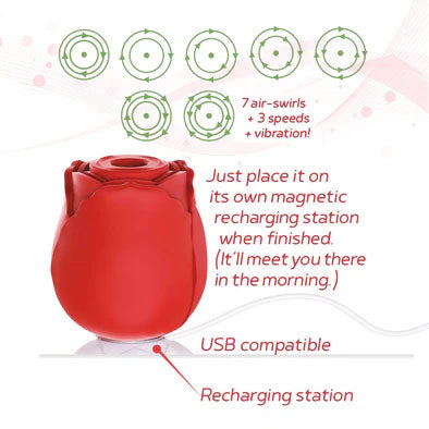 Wild Rose Suction Vibrator by Icon Brands from LoveMart Co.