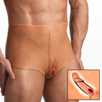 Pussy Panties Silicone Vagina Plus Ass Panties - Medium by XR Brands from LoveMart Co.