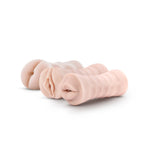 M for Men 3-Pack Self-Lubricating Vibrating Stroker Sleeve Kit Vanilla by Blush from LoveMart Co.