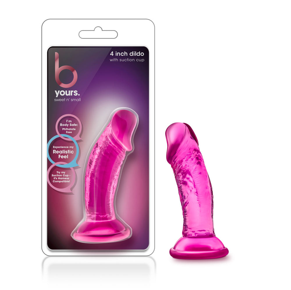 B Yours - Sweet n' Small 4 Inch Dildo With Suction Cup by Blush from LoveMart Co.