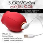 Mystic Rose Sucking and Vibrating Silicone Rose by XR Brands from LoveMart Co.