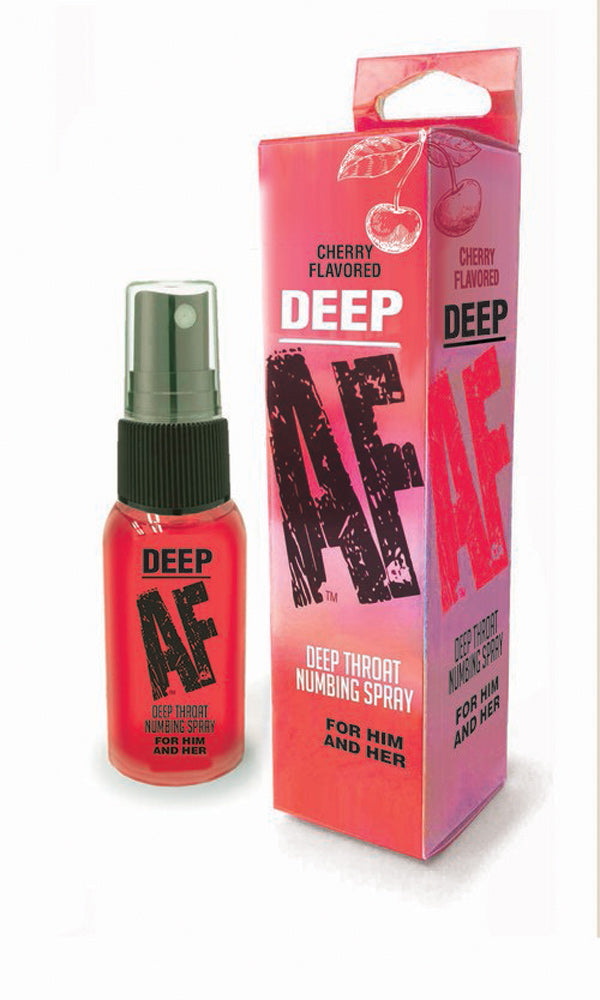 Deep Af Deep Throat Numbing Spray - Cherry - 1 Fl. Oz. by Little Genie from LoveMart Co.
