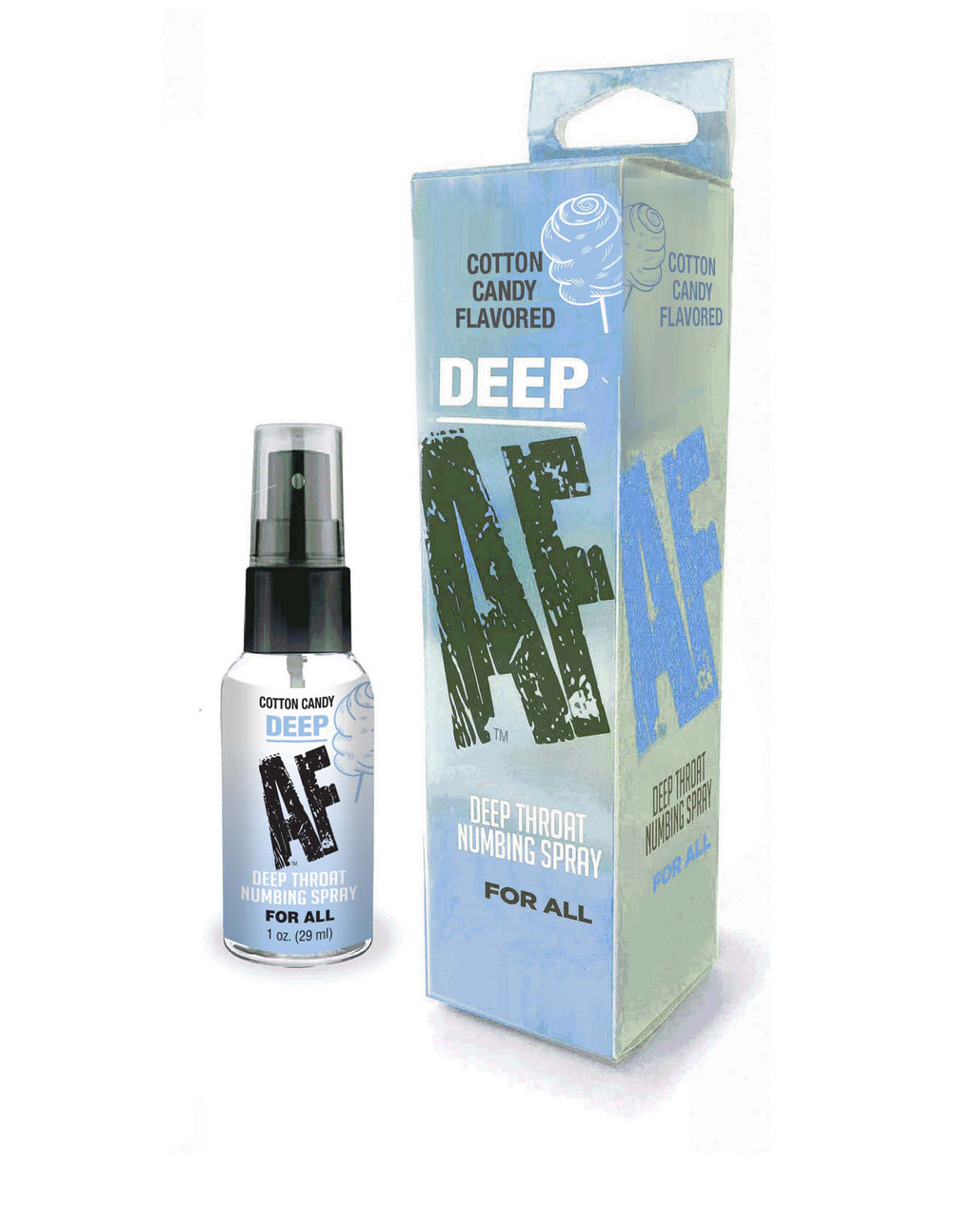 Deep Af Throat Numbing Spray 1oz - Cotton Candy by Little Genie from LoveMart Co.