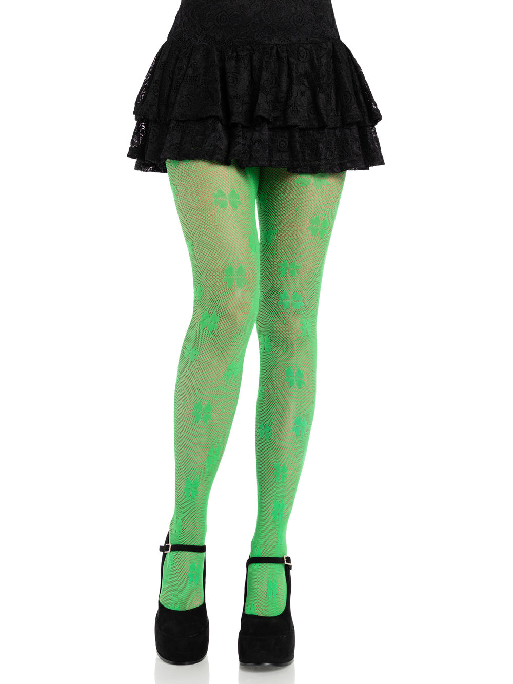 Clover Net Tights - Os by Leg Avenue from LoveMart Co.