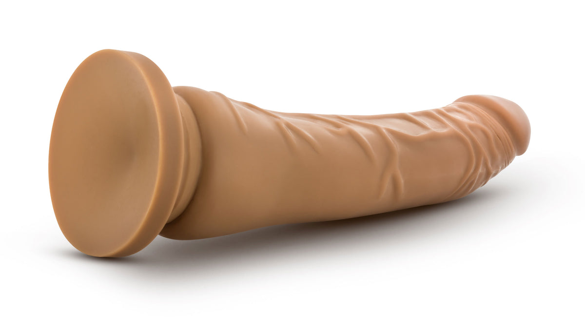 Dr. Skin Silicone - Dr. Noah - 8 Inch Dong With Suction Cup - Mocha by Blush from LoveMart Co.