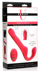 Mighty-Thrust Thrusting and Vibrating Strapless Strap-on With Remote by XR Brands from LoveMart Co.