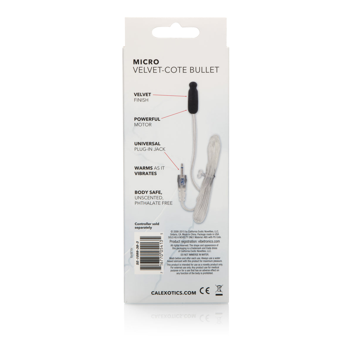 Sterling Collection Micro Velvet-Cote Bullet by CalExotics from LoveMart Co.