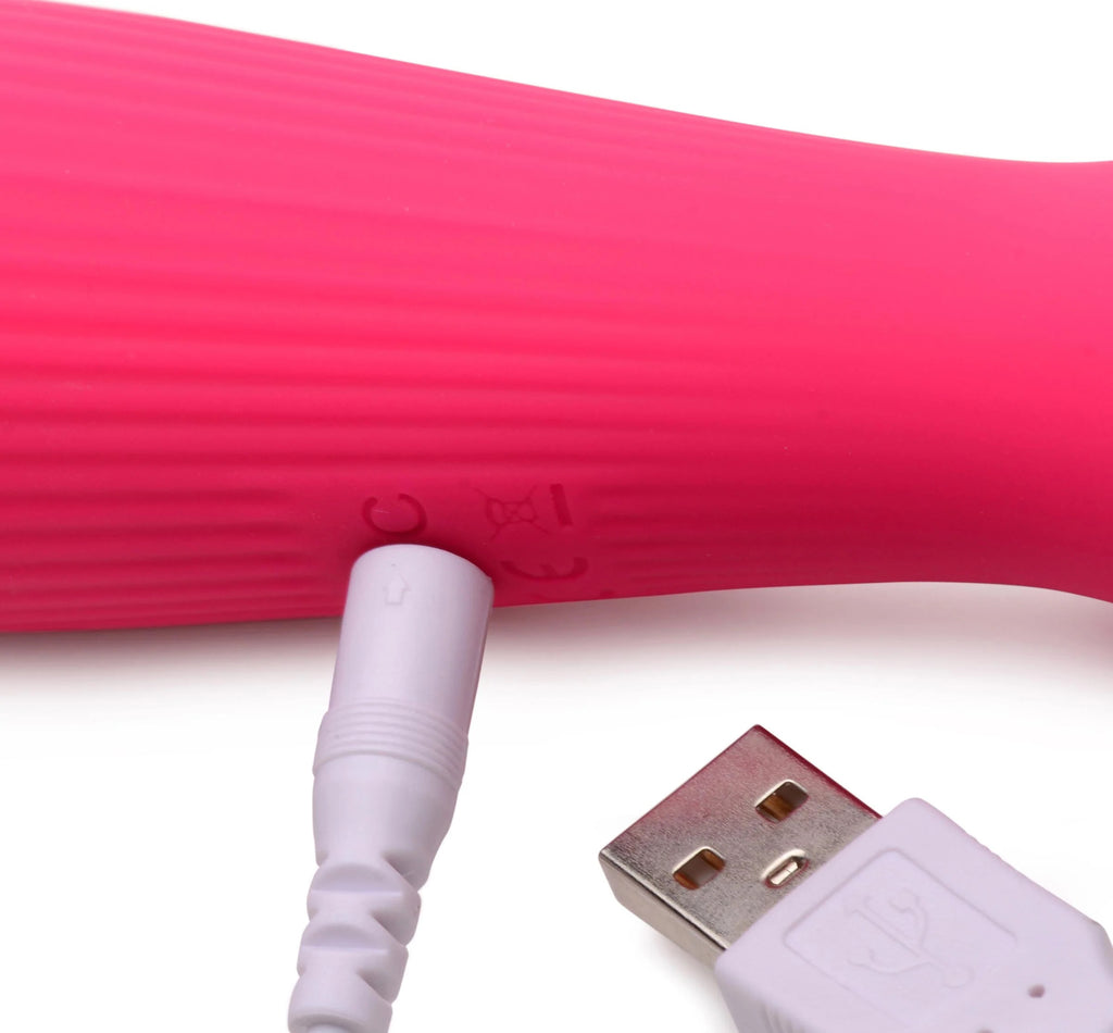 Silicone Wand Massager - Magenta by Curve Toys from LoveMart Co.