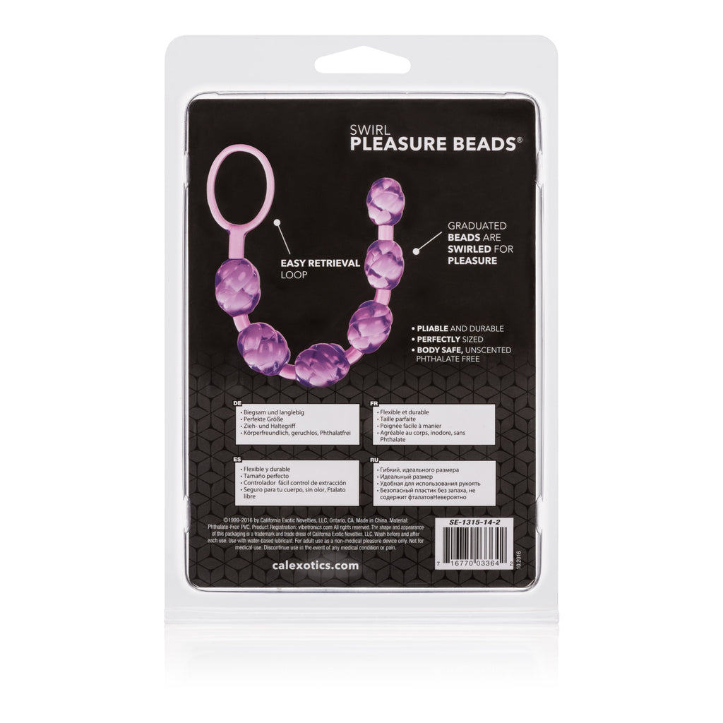 Swirl Pleasure Beads by CalExotics from LoveMart Co.