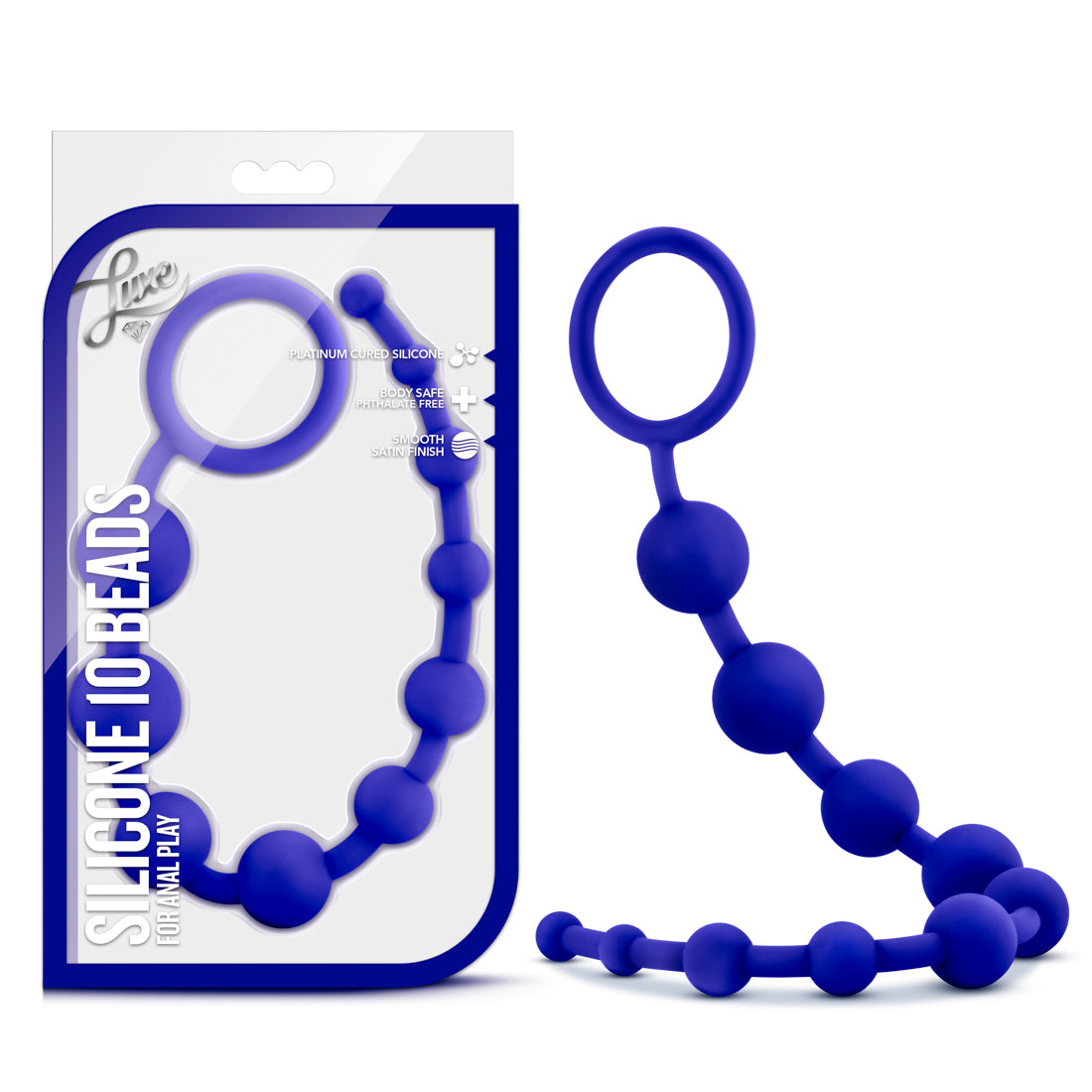 Luxe Silicone 10 Beads - Indigo by Blush from LoveMart Co.
