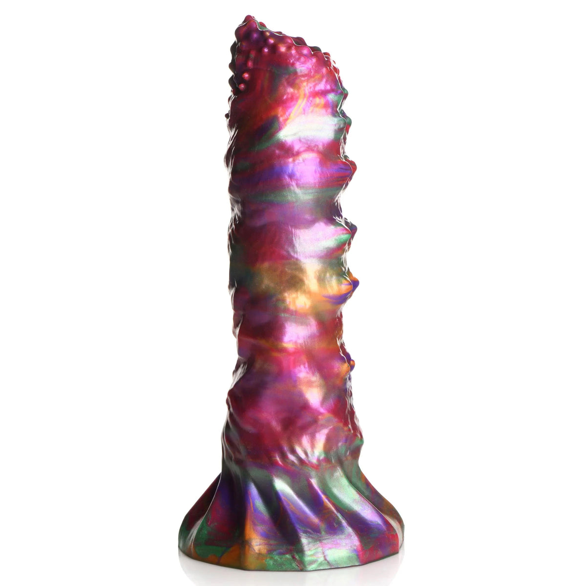 Larva Silicone Ovipositor Dildo With Eggs - Multicolor by XR Brands from LoveMart Co.