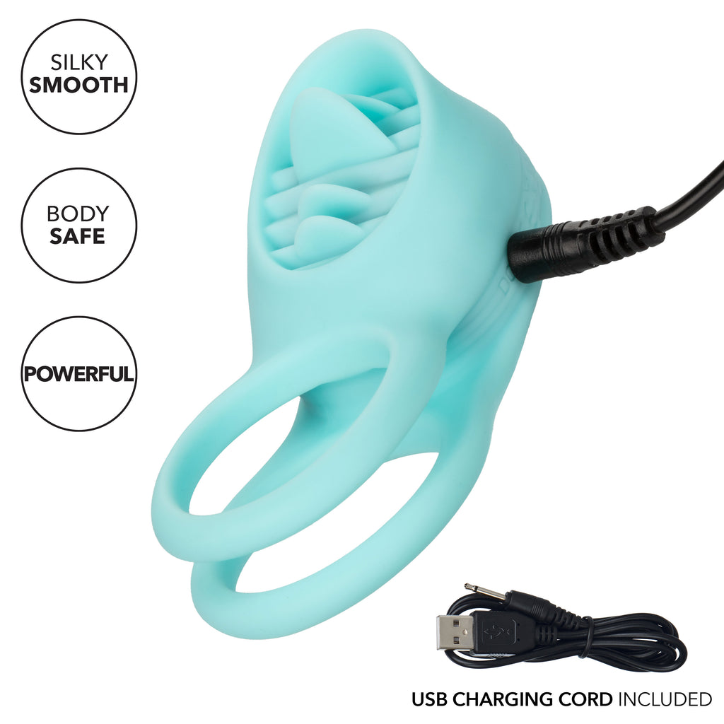 Silicone Rechargeable French Kiss Enhancer by CalExotics from LoveMart Co.
