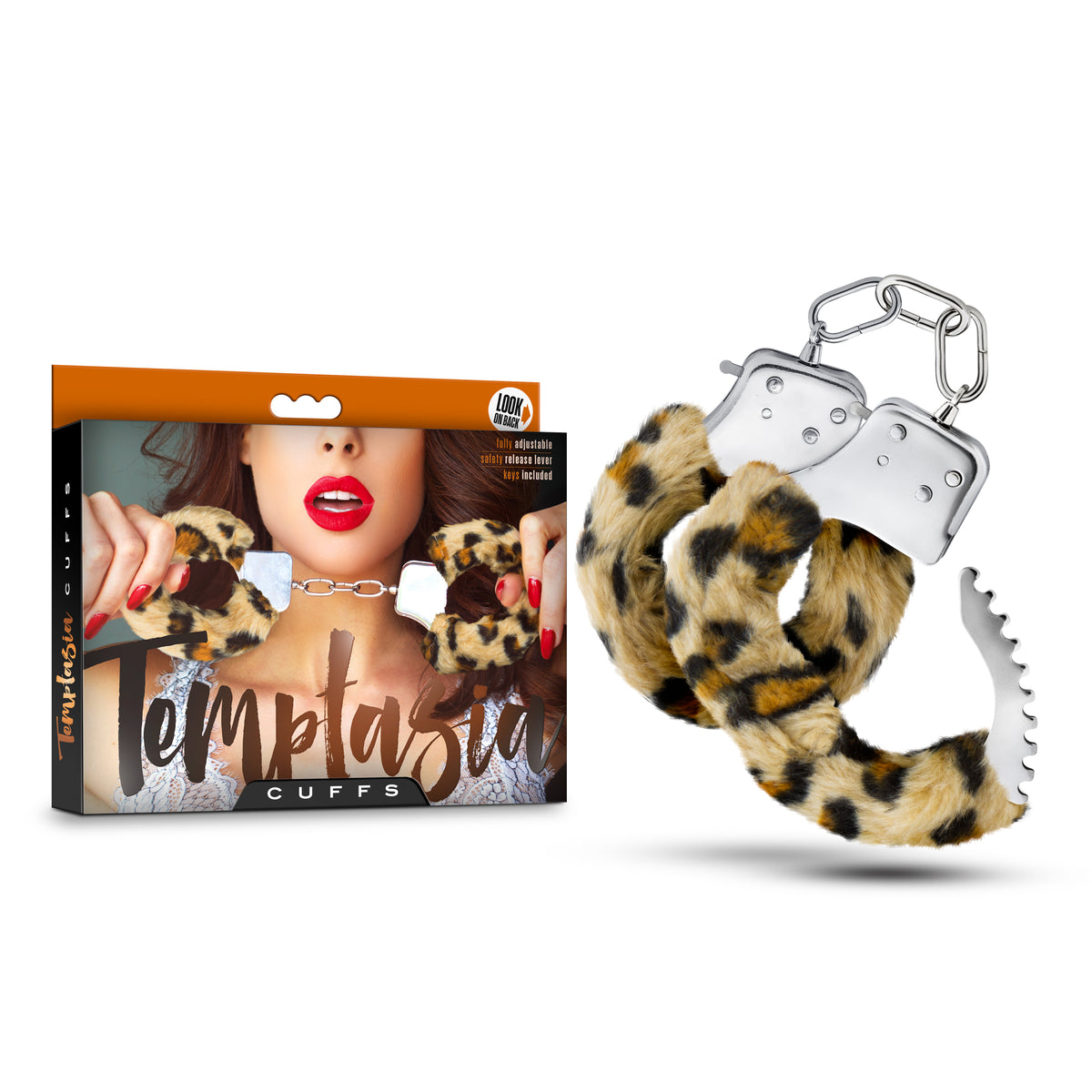 Temptasia Cuffs - Leopard by Blush from LoveMart Co.