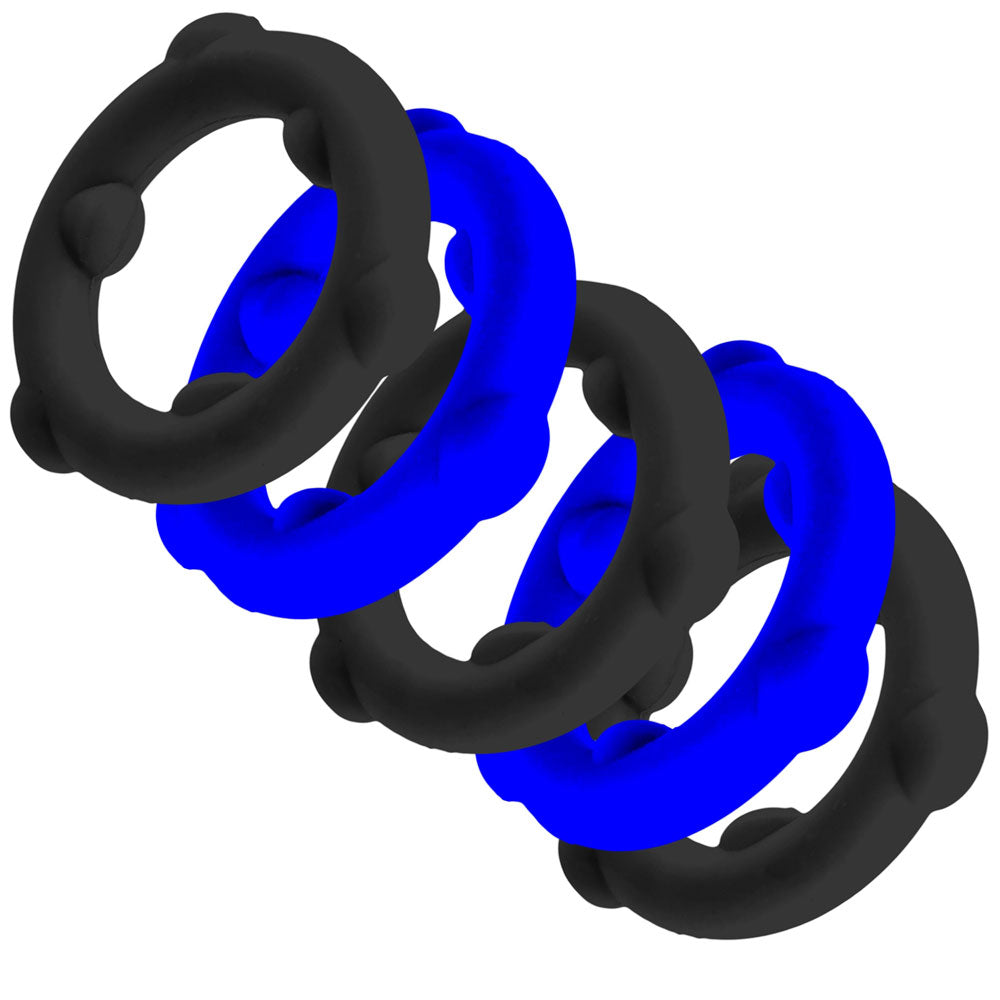 Gearheads 5 Pack Spinner Rings - Black by Oxballs from LoveMart Co.