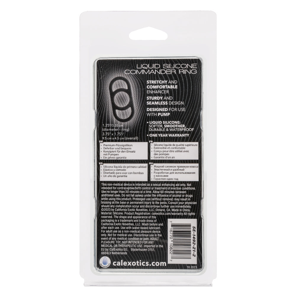 Alpha Liquid Silicone Commander Ring by CalExotics from LoveMart Co.