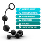 Anal Adventures - Platinum - Silicone Large Anal Beads by Blush from LoveMart Co.