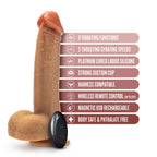 Dr. Skin Silicone - Dr. Phillips - 8.5 Inch Thrusting Dildo by Blush from LoveMart Co.