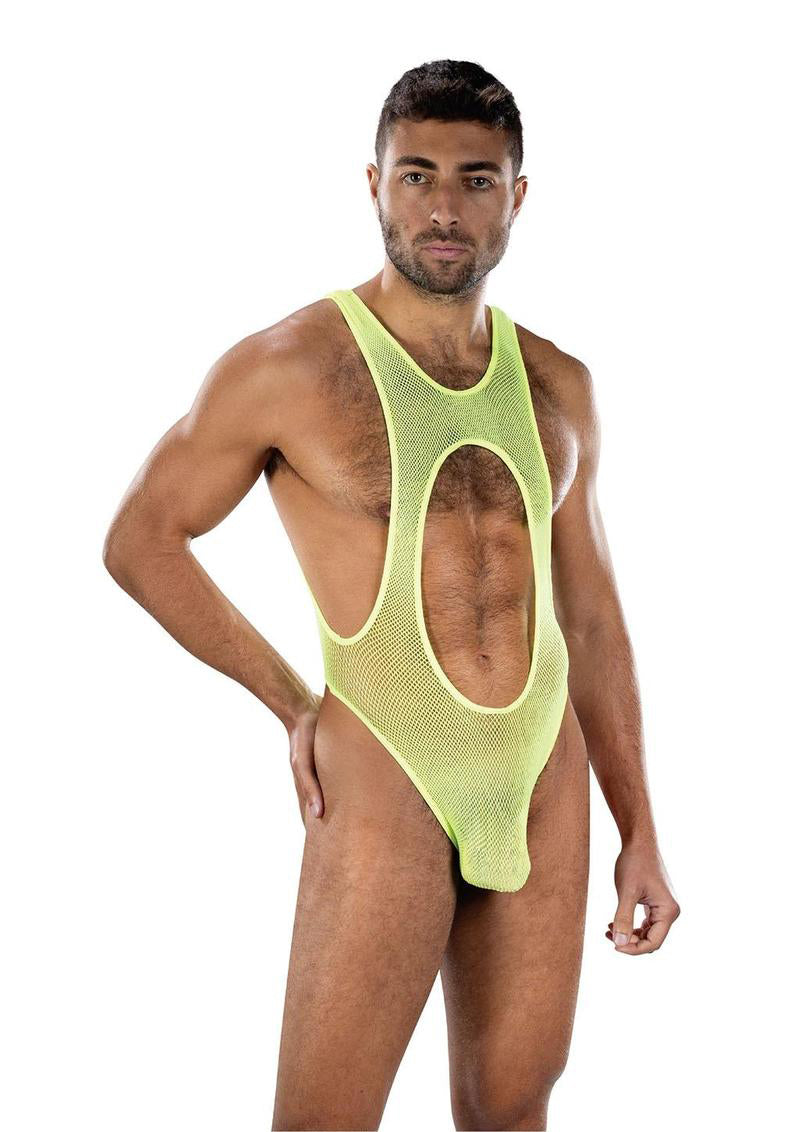 Envy Bare Sunshine Mesh Singlet Os by Envy Menswear from LoveMart Co.