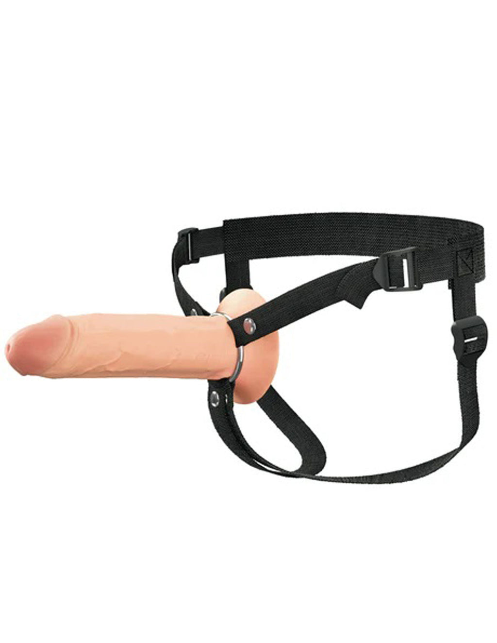 Fantasy X-Tensions Elite 8" Silicone Hollow Strap Dual Density - Light by Pipedream from LoveMart Co.