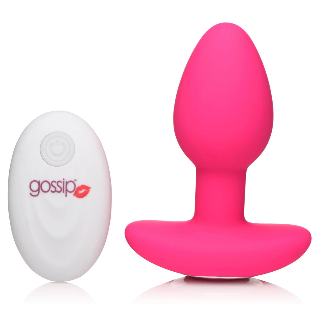 Gossip Pop Rocker 10x Vibrating Silicone Plug - Magenta by Curve Toys from LoveMart Co.