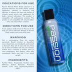 Passion Natural Water Based Lubricant 4 Oz by XR Brands from LoveMart Co.