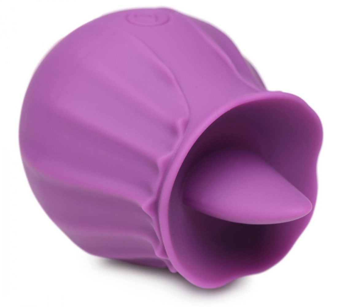 Inmi - Bloomgasm Wild Violet Licking Silicone Stimulator - Violet by XR Brands from LoveMart Co.