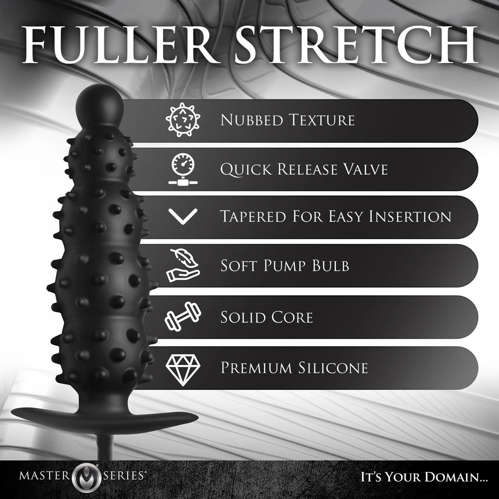 Ass Puffer Nubbed Inflatable Silicone Anal Plug by XR Brands from LoveMart Co.