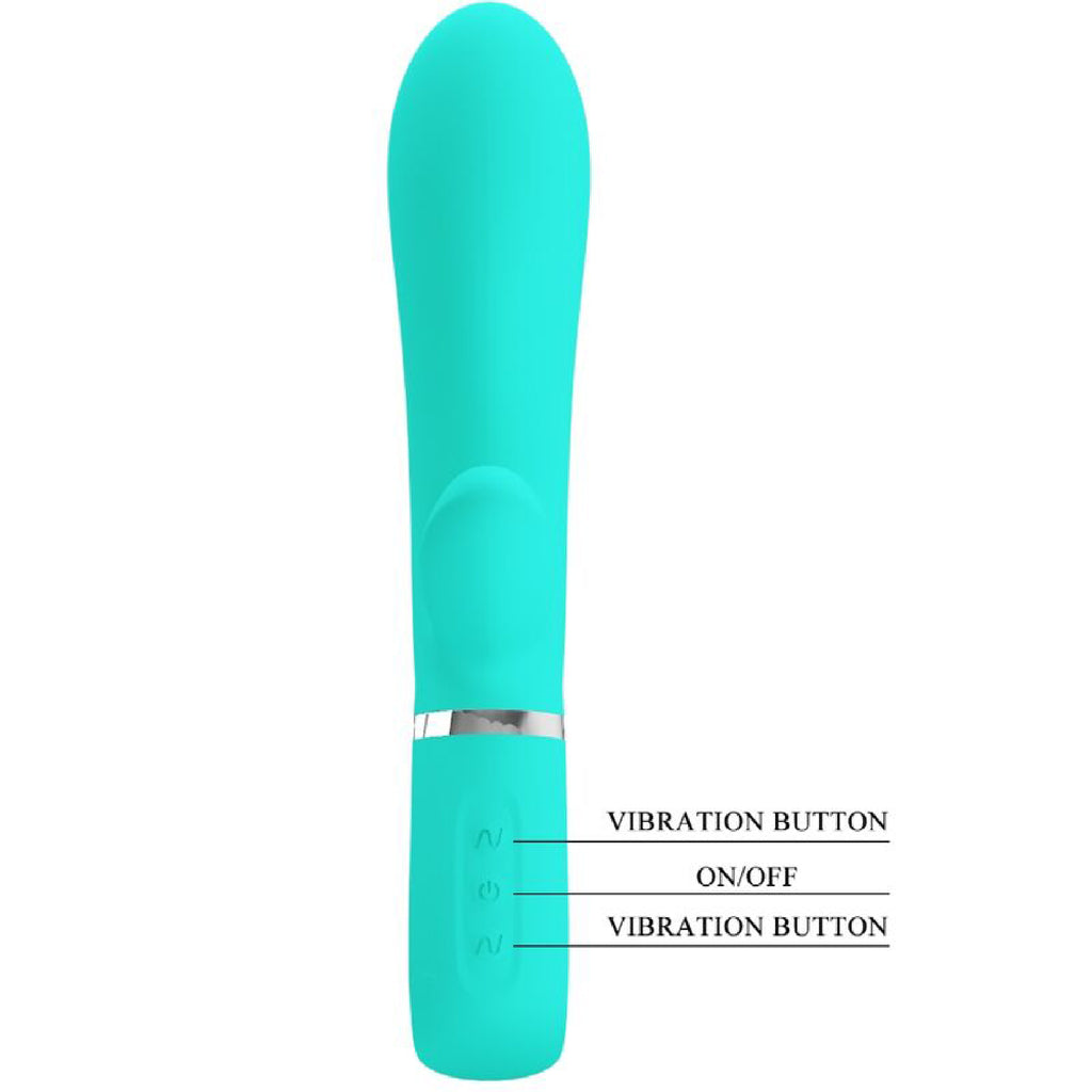 Thomas Super Soft Silicone Rabbit Vibrator by Pretty Love from LoveMart Co.