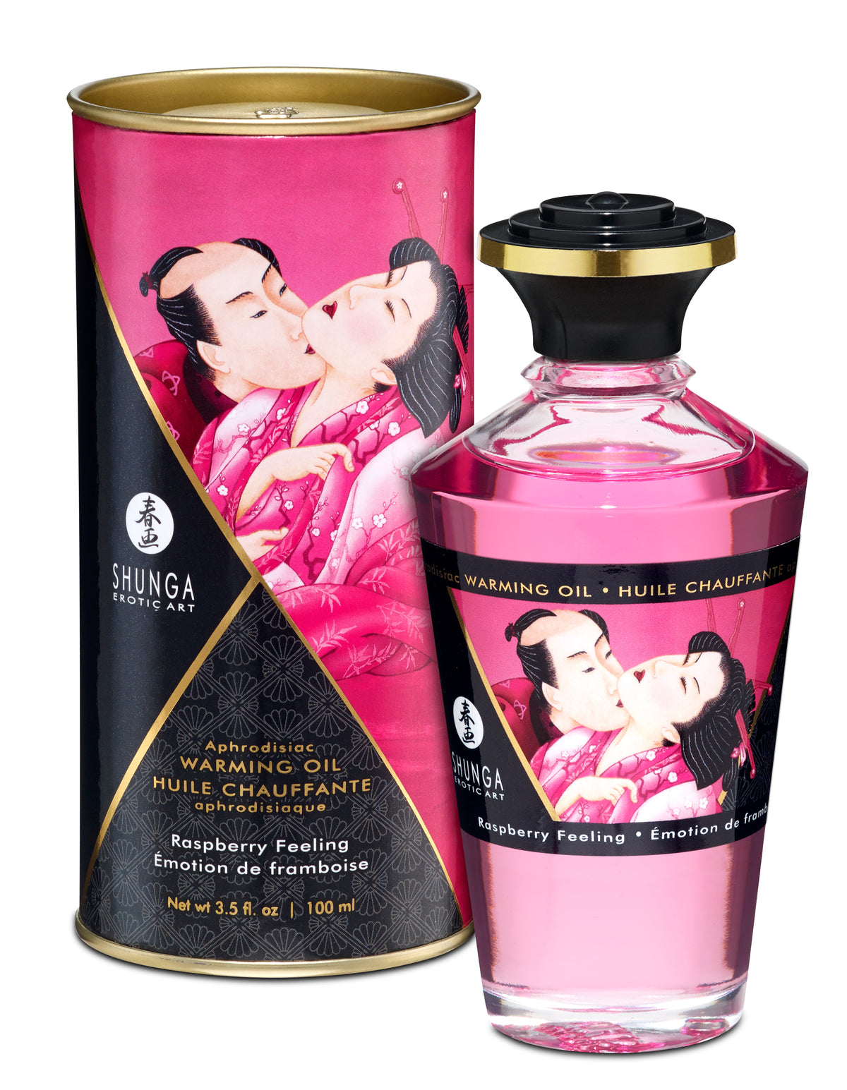 Aphrodisiac Warming Oil - Raspberry Feeling by Shunga from LoveMart Co.