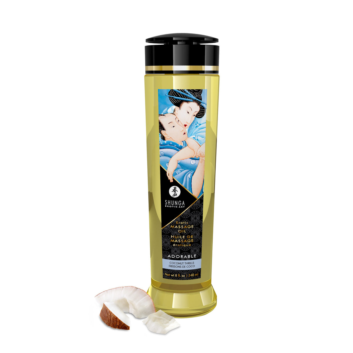Massage Oils - Adorable 8 Fl. Oz. Coconut Thrills by Shunga from LoveMart Co.