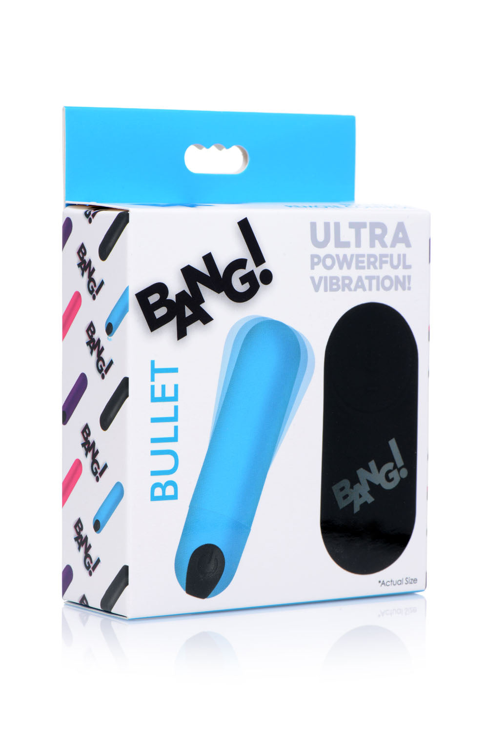 Bang Vibrating Bullet With Remote Control - Blue by XR Brands from LoveMart Co.