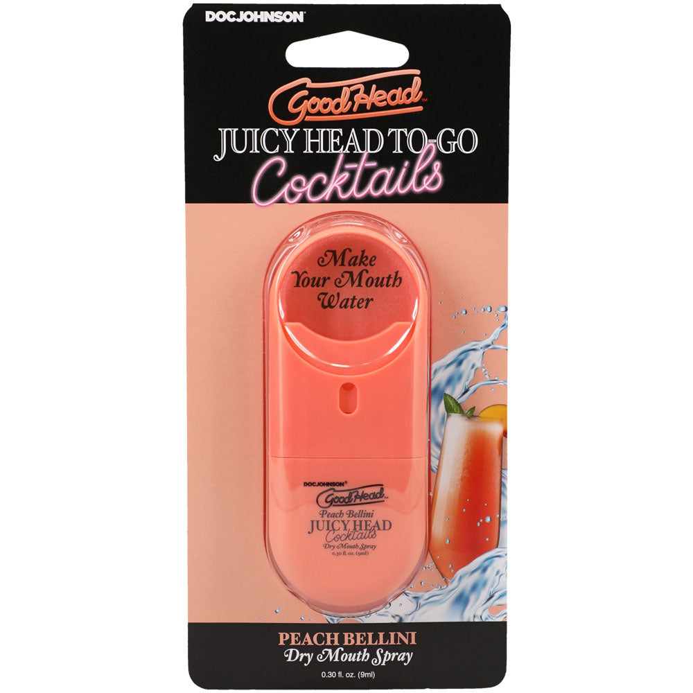 Goodhead Juicy Head Cocktails Dry Mouth Spray to-Go - Bellini by Doc Johnson from LoveMart Co.