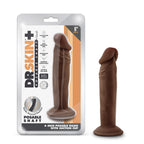 Dr. Skin Plus - 6 Inch Posable Dildo - Chocolate by Blush from LoveMart Co.