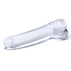 7 Inch Realistic Curved Glass G-Spot Dildo by Electric Novelties from LoveMart Co.