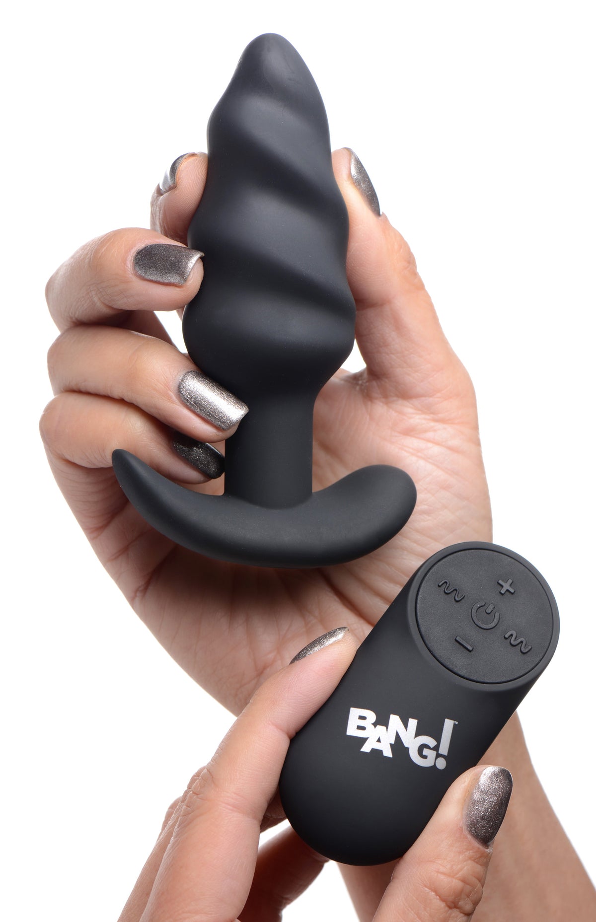 21x Silicone Swirl Plug With Remote by XR Brands from LoveMart Co.