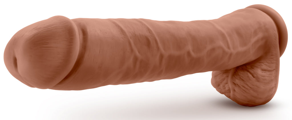 Au Naturel - Daddy - 14 Inch Dildo - Mocha by Blush from LoveMart Co.