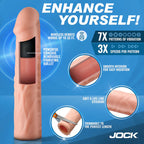 Jock Vibrating Penis Extension with Remote - Light by Curve Toys from LoveMart Co.