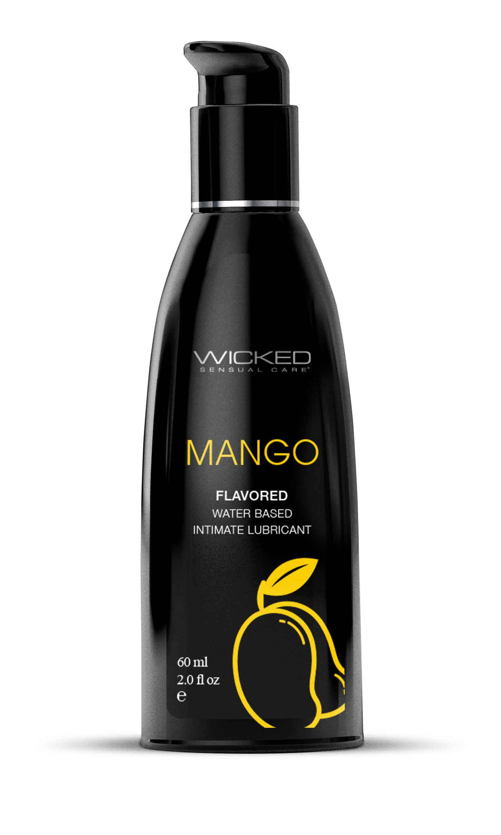Mango Flavored Water Based Intimate Lubricant - 2 Fl. Oz. by Wicked Sensual Care from LoveMart Co.