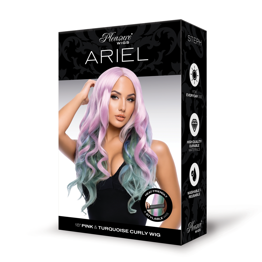 Ariel Premium Stylable Wig - Pink/turquoise by XGEN from LoveMart Co.