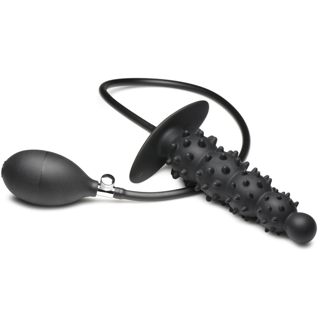 Ass Puffer Nubbed Inflatable Silicone Anal Plug by XR Brands from LoveMart Co.