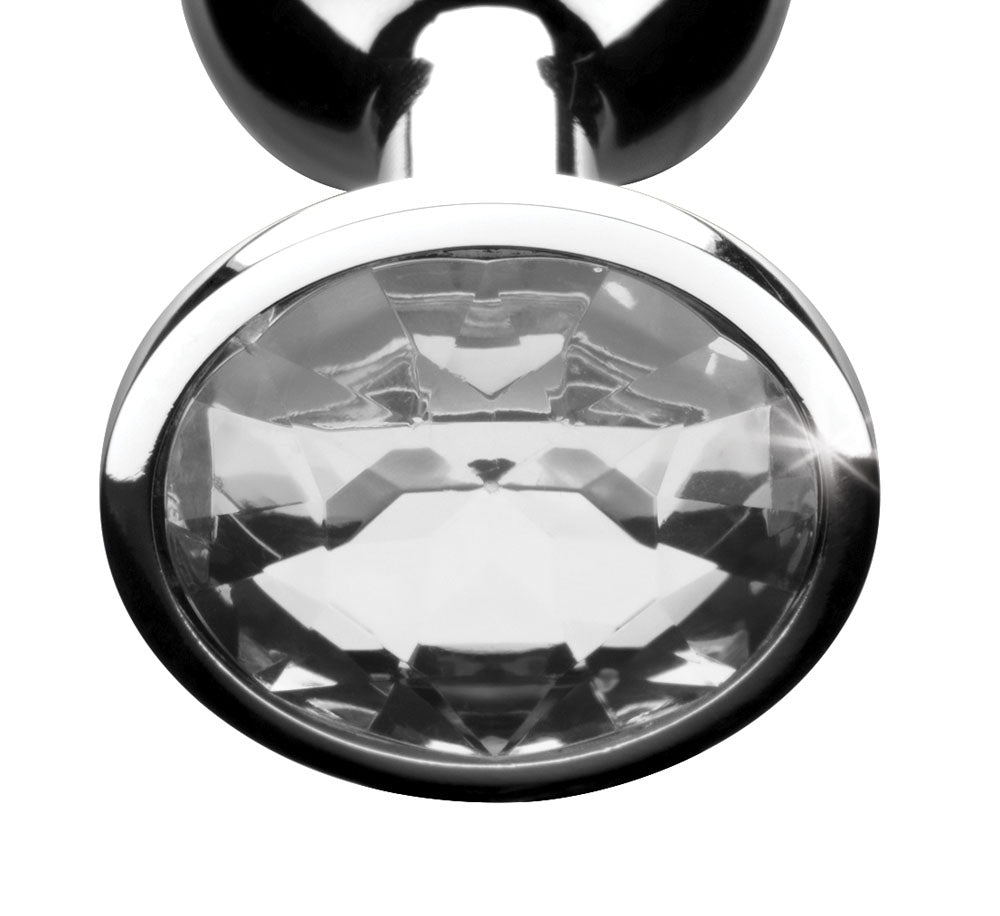 Clear Gem Anal Plug - Medium by XR Brands from LoveMart Co.