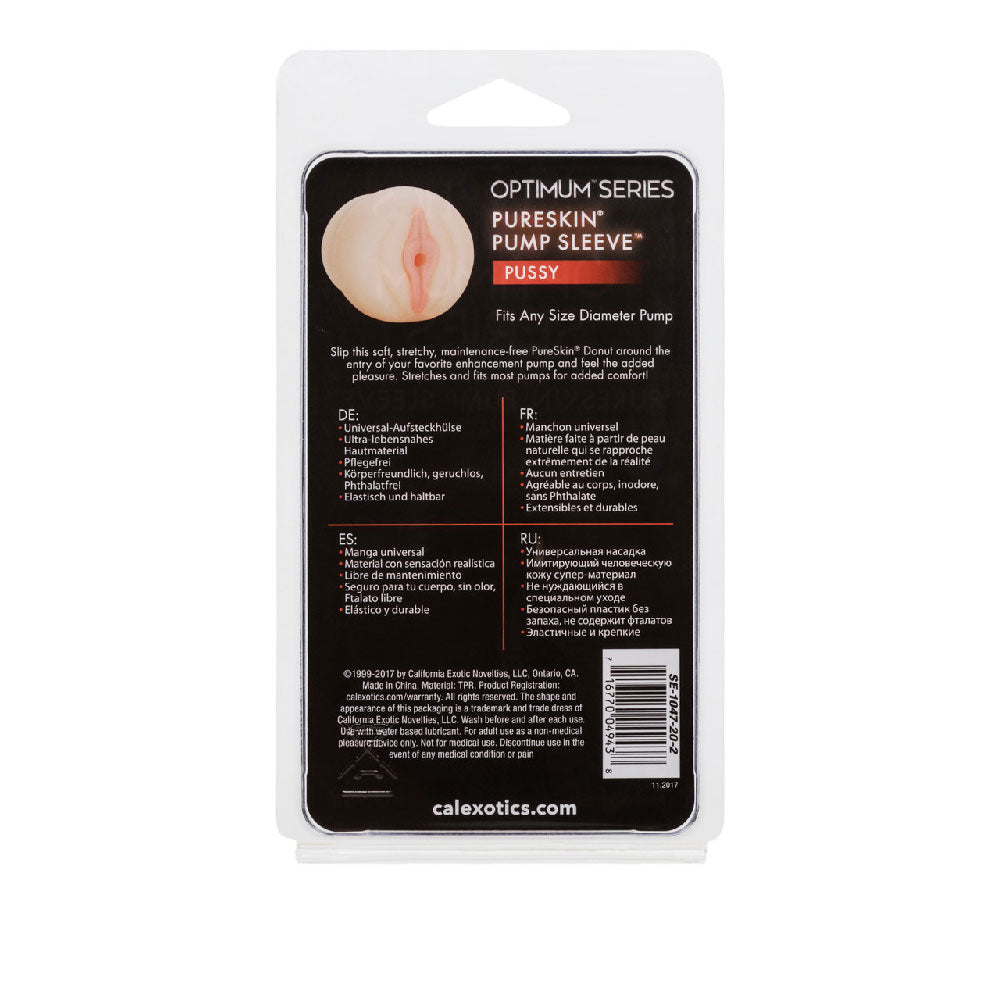 Pure Skin Pussy Pump Sleeve by CalExotics from LoveMart Co.