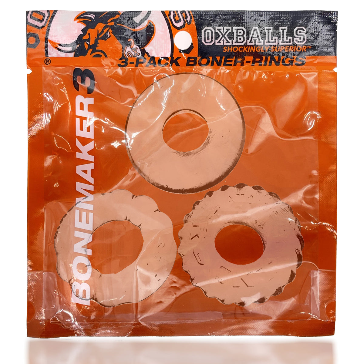 Bonemaker 3-Pack Boner Rings by Oxballs from LoveMart Co.